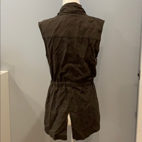 Sanctuary Wrap Vest Olive Green SZ S - Picture 3 of 6